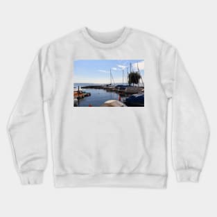 West Harbor of Hagnau - Lake Constance Crewneck Sweatshirt